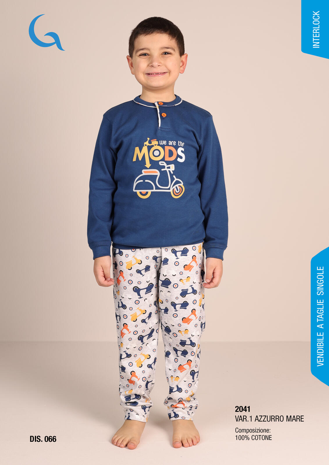 PIGIAMA BAMBINO M/L 2041 Tellini S.r.l. Ingrosso Abbigliamento